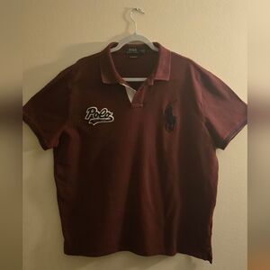 Polo by Ralph Lauren Men's Burgundy Polo Shirt
